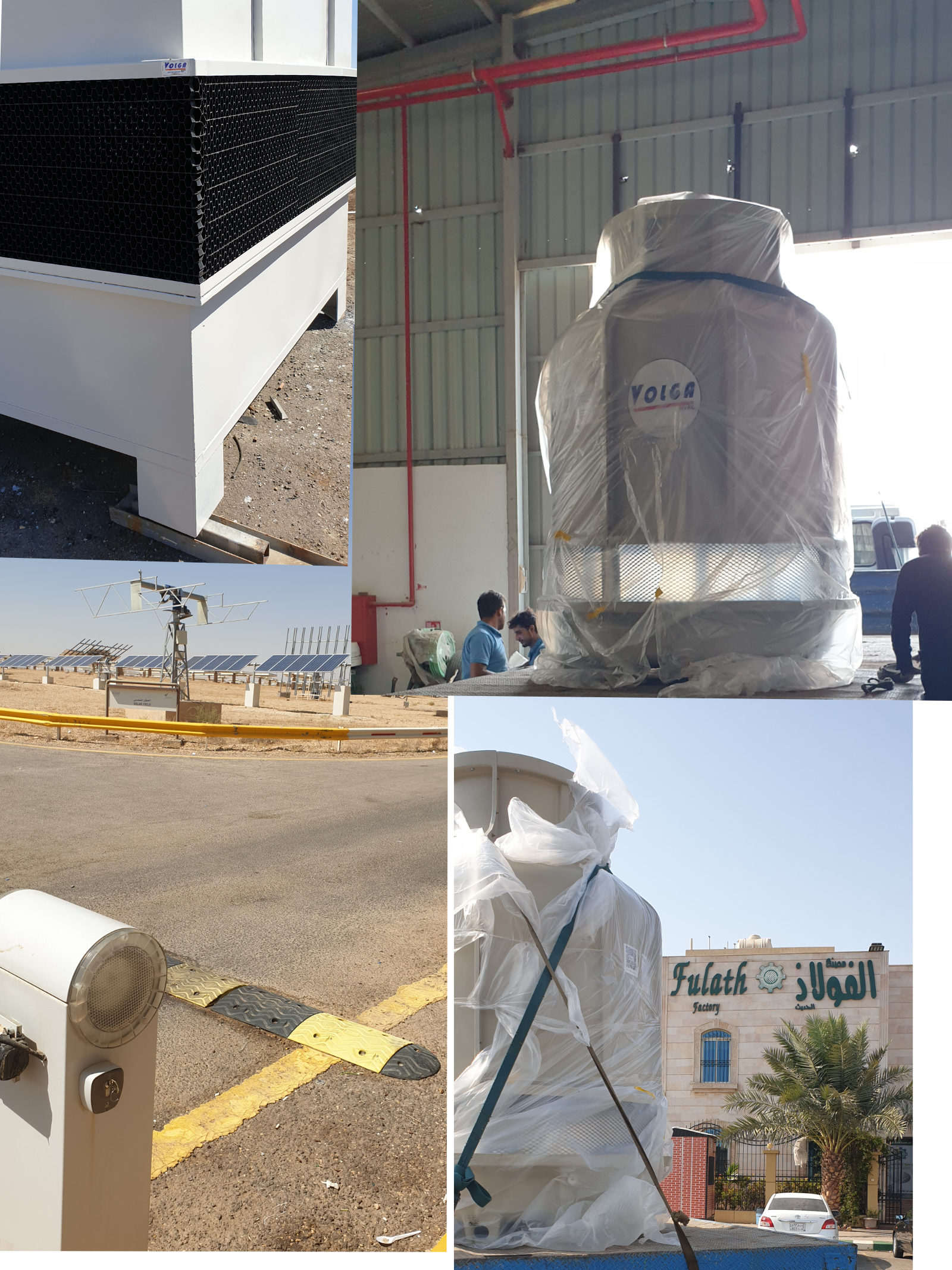Supply FRP Open Circuit Cooling Tower Counter Flow For Mdern Alfulath  For Steel Factory.  Jeddah 