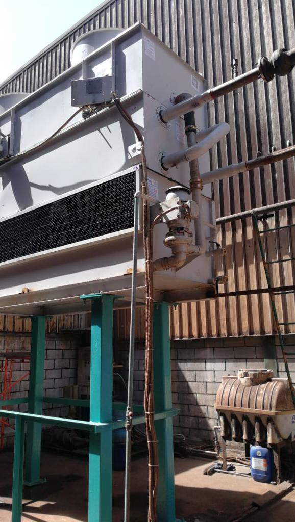 Renew and install The Closed Circuit Cooling Tower - BAWAN Steel Factory Co.